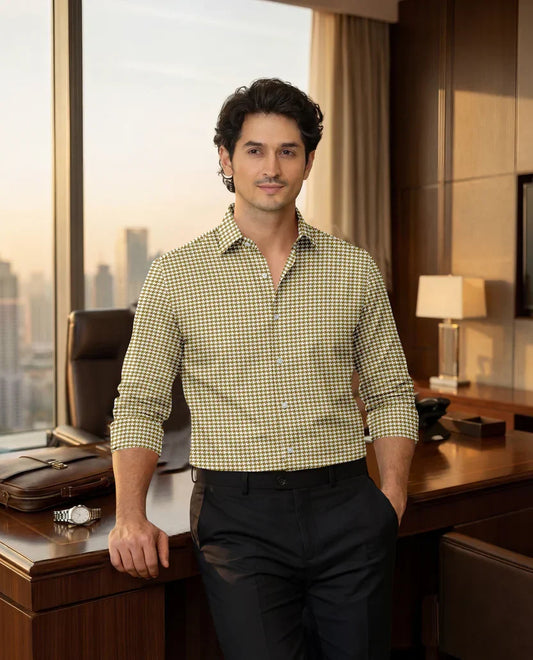 Advero Mustard Yellow Classic Plane Shirt