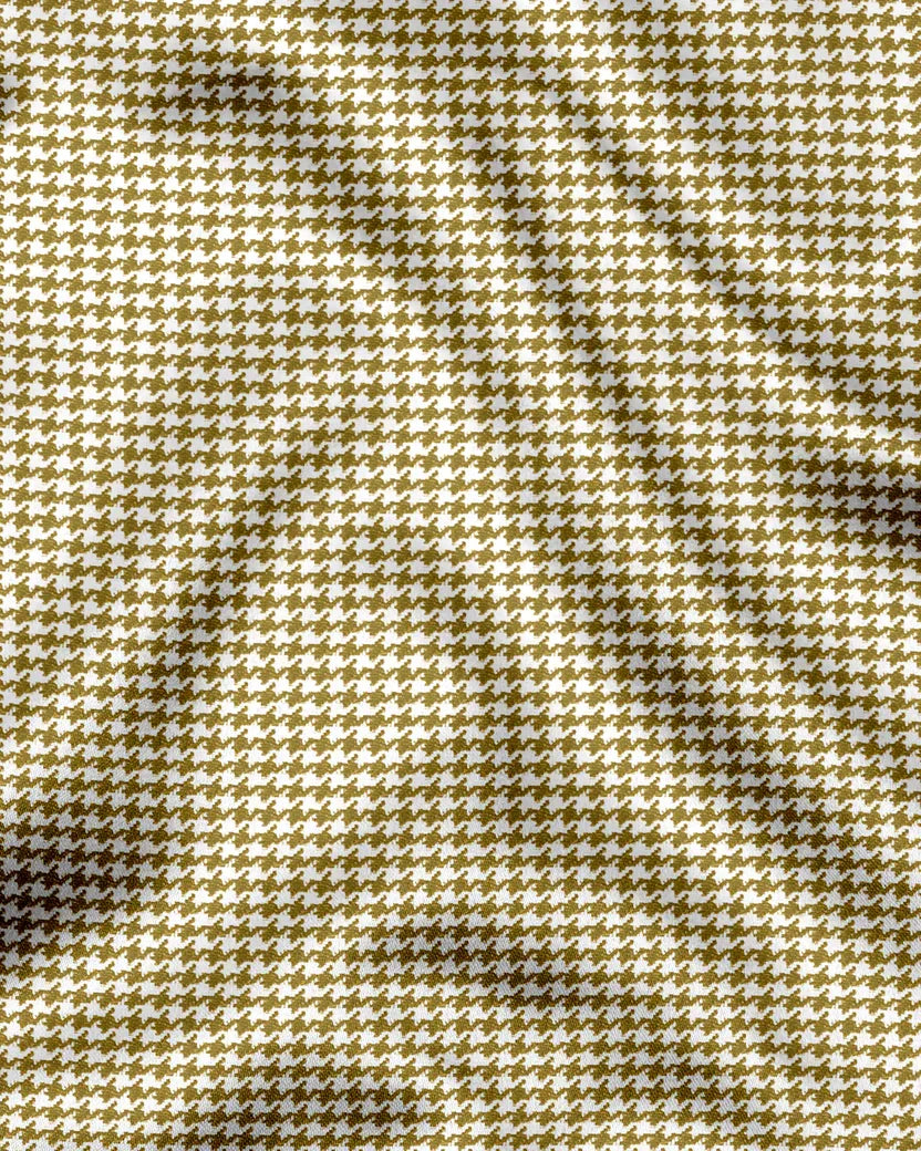 Advero Mustard Yellow With Black Cuff Caller Classic Shirt
