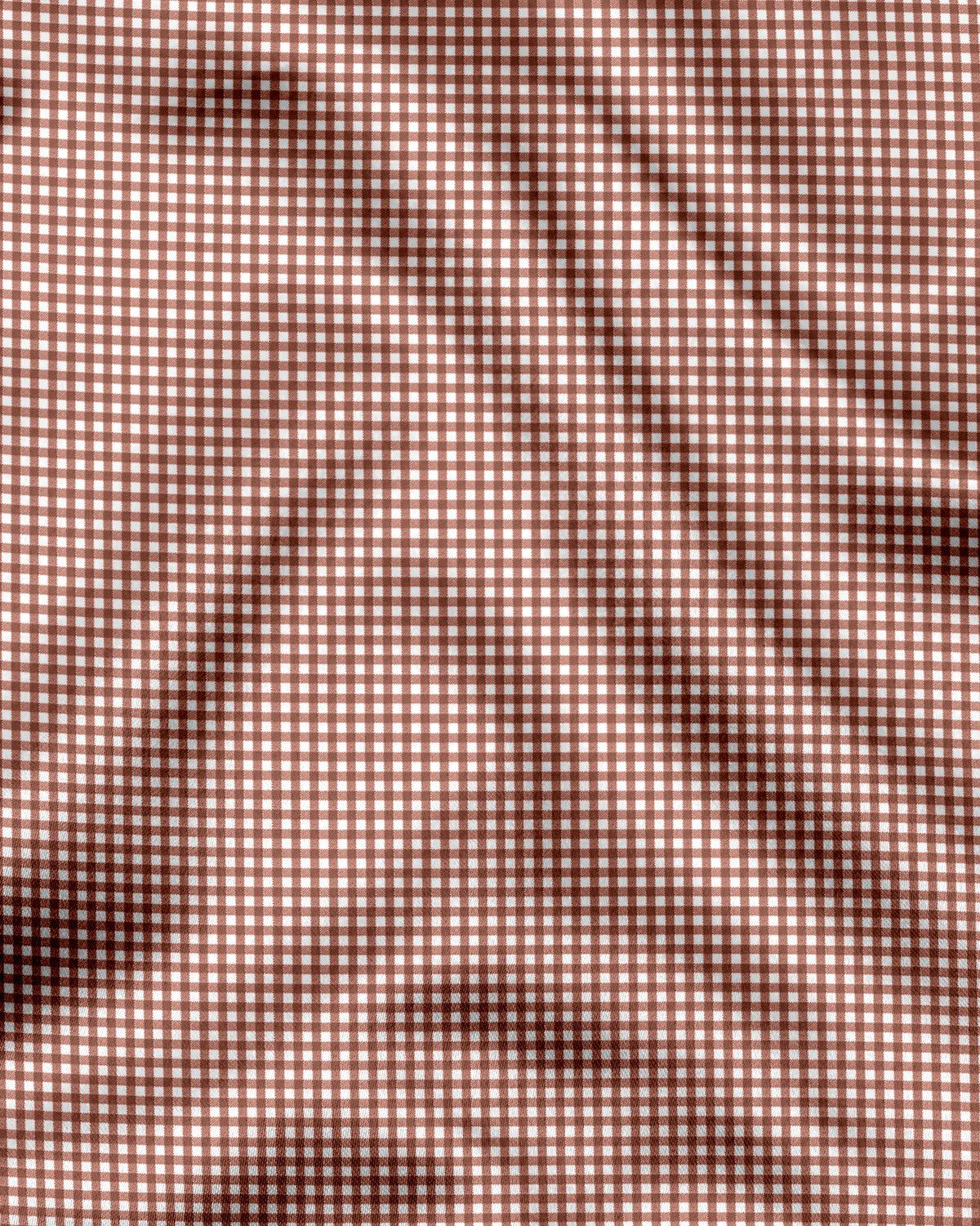 Advero Micro Check Oxford Cotton Maroon With White Cuff Collar Shirt