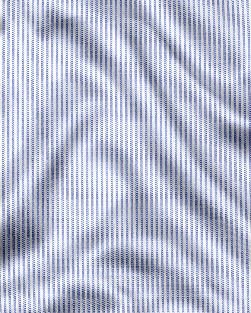 Advero Blue Line With White Cuff Collar Classic Shirt