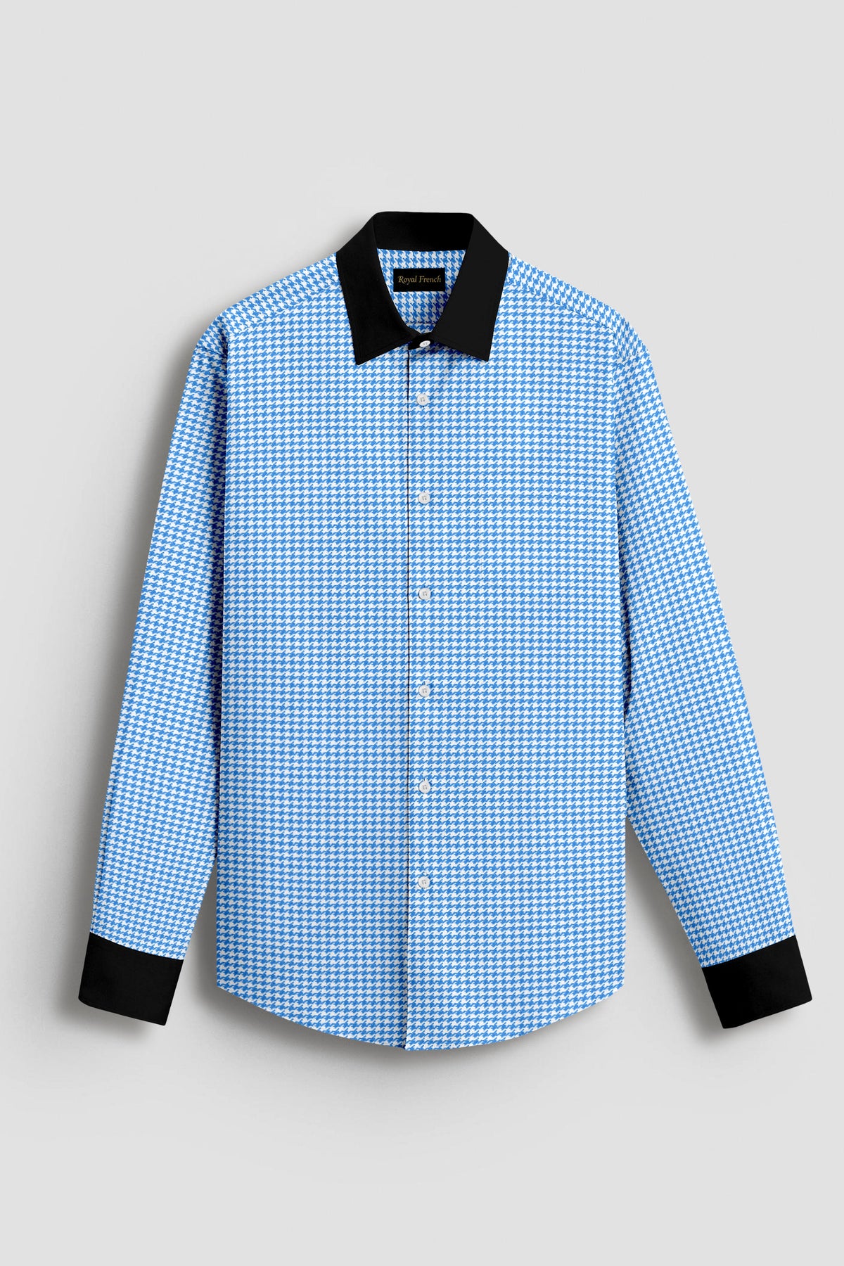 Advero Royal Blue With Black Cuff Collar Executive Shirt
