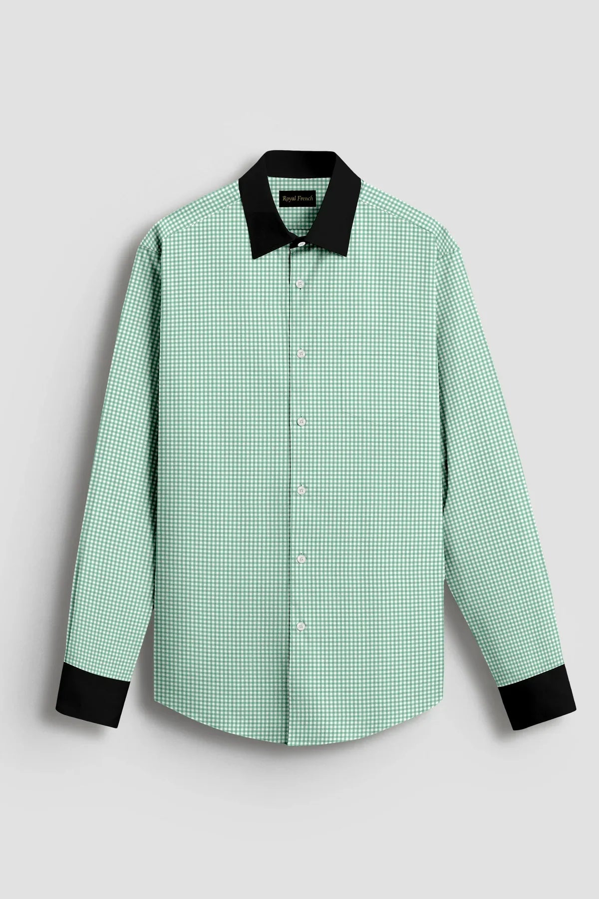 Advero Mint Green  With Black Cuff Caller Classic Shirt