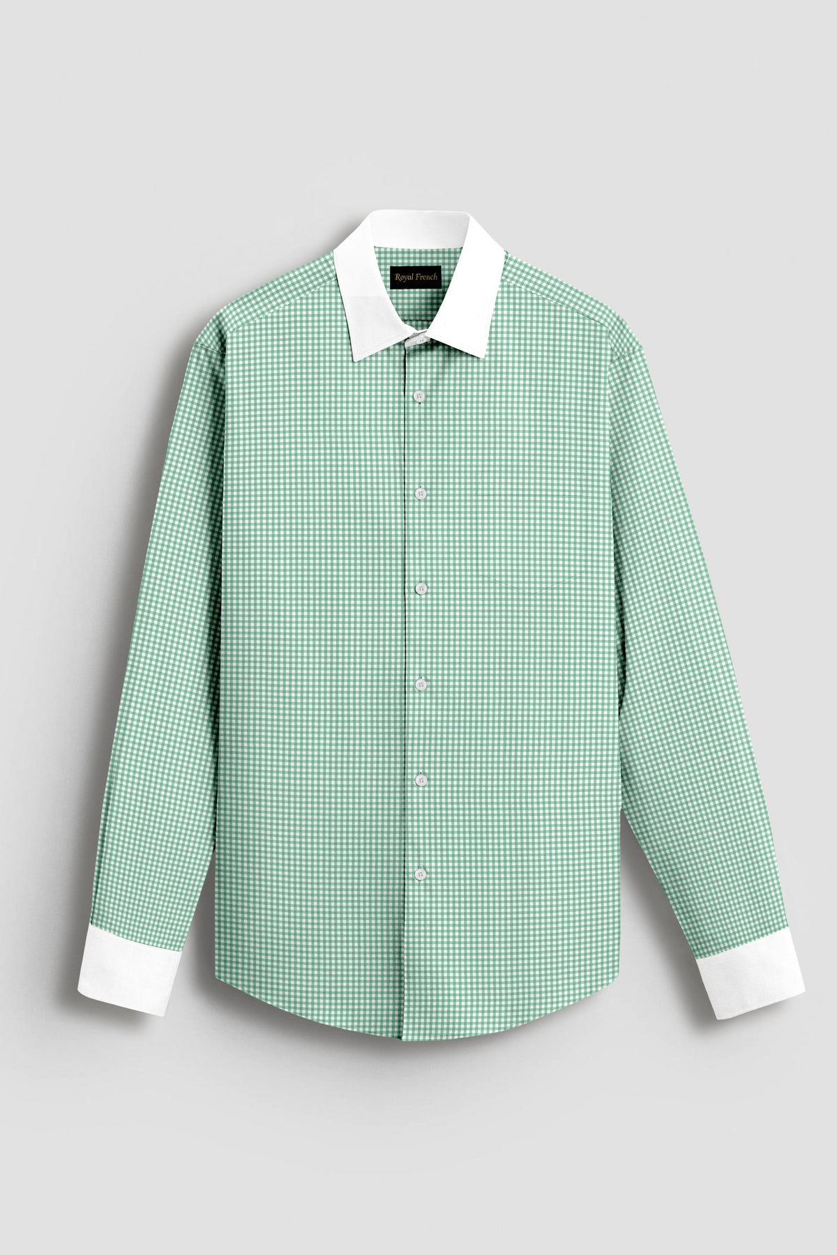 Advero Mint Green  With White Cuff Caller Classic Shirt