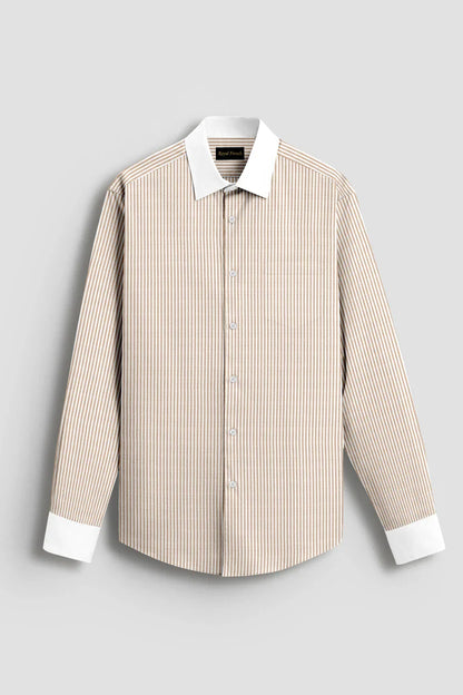 Advero Orange Classic With White Cuff Caller Shirt
