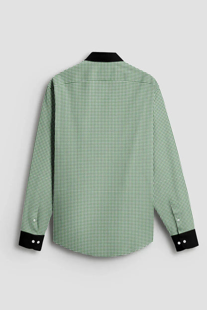 Advero Green Line With Black Cuff Caller Classic Shirt