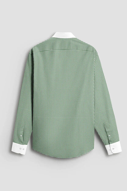 Advero Green Line With White Cuff Caller Classic Shirt