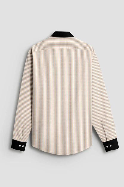 Advero Orange Classic With Black Cuff Caller Shirt