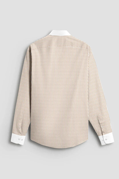 Advero Orange Classic With White Cuff Caller Shirt