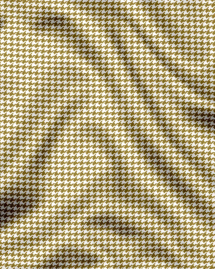 Advero Mustard Yellow With White Cuff Caller Classic Shirt