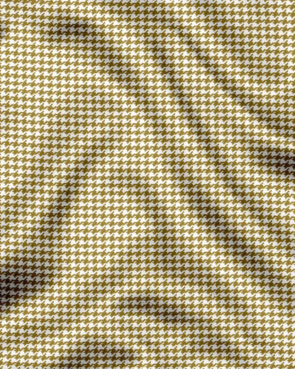 Advero Mustard Yellow With Black Cuff Caller Classic Shirt