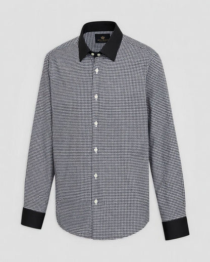Advero Micro Check Contrast Premium Shirt