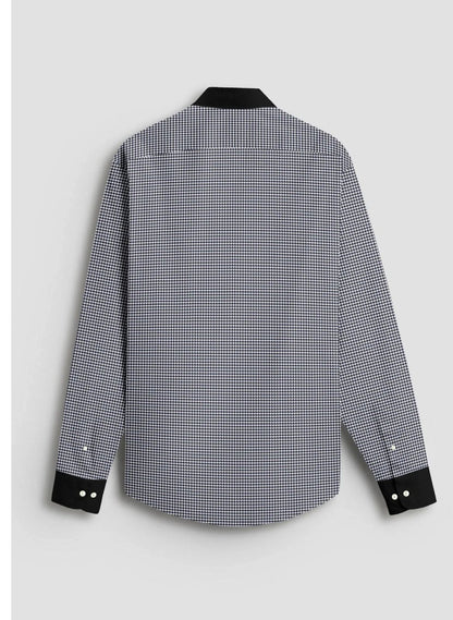 Advero Micro Check Contrast Premium Shirt