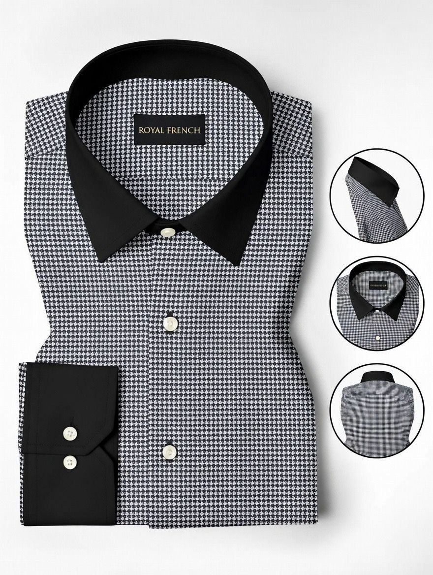 Advero Micro Check Contrast Premium Shirt
