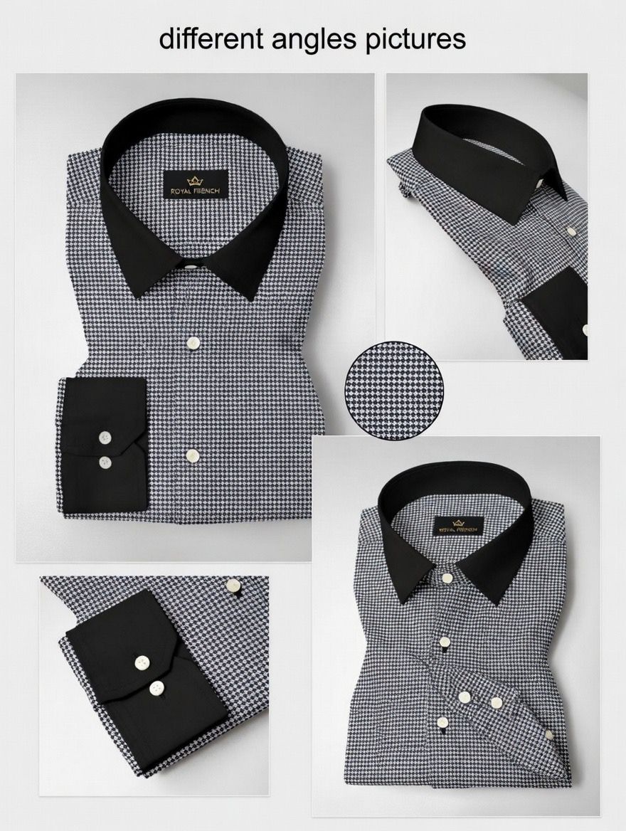 Advero Micro Check Contrast Premium Shirt