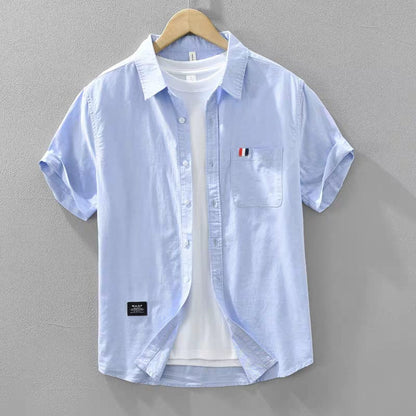 Premium Casual Half Sleeve  Sky Blue Shirt