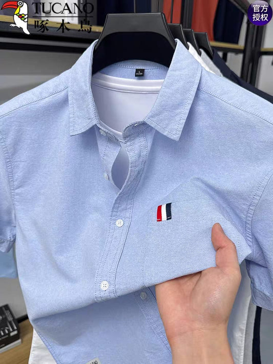 Premium Casual Half Sleeve  Sky Blue Shirt