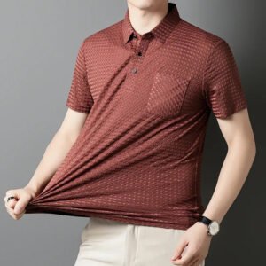 Elastic Men's Summer Ice Silk Short-sleeved TShirt (Pack of 4)