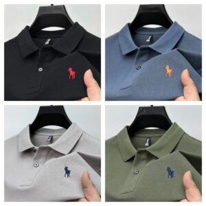 High-end Summer Business Casual Polo Tshirts (Pack of 4)